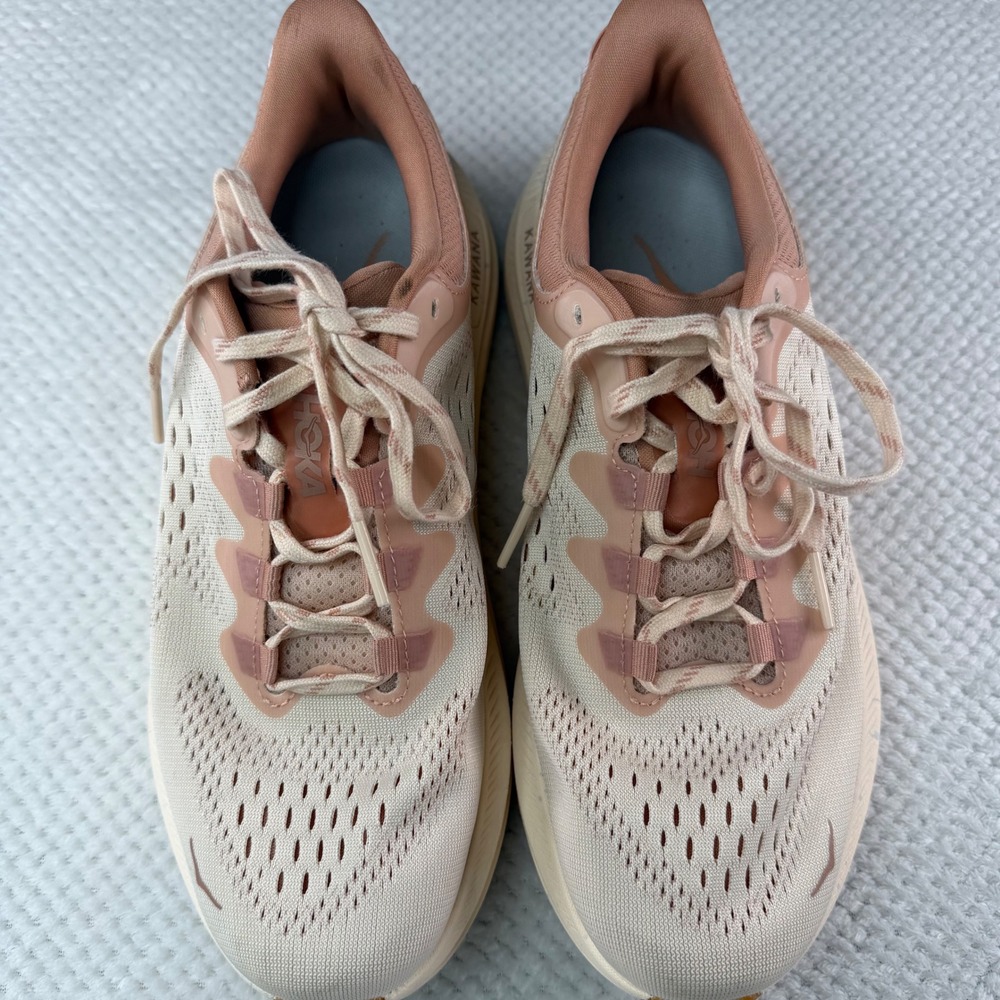 Hoka Kawana 2 Womens 8.5 Running Shoes Peach Cream 1147913 VSN Sneakers - Picture 3 of 8